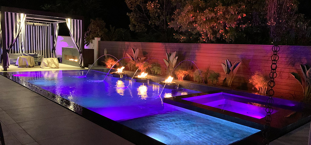 Apollo Louvered Patio Cover in Pool Area